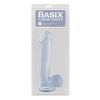 Basix Rubber Works 12 In. Dong With Balls & Suction Cup Clear