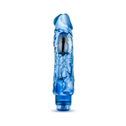 Naturally Yours Wild Ride Realistic 9 In. Vibrating Dildo Blue - Image 2