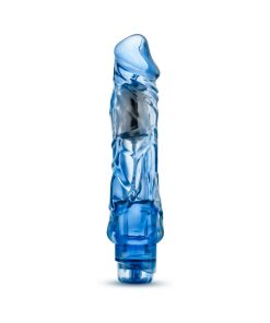 Naturally Yours Wild Ride Realistic 9 In. Vibrating Dildo Blue