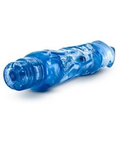 Naturally Yours Wild Ride Realistic 9 In. Vibrating Dildo Blue