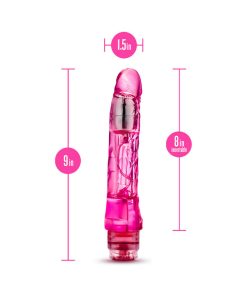 Naturally Yours Mambo Vibe Realistic 9 In. Vibrating Dildo Pink