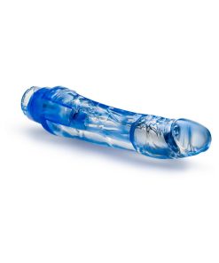 Naturally Yours Mambo Vibe Realistic 9 In. Vibrating Dildo Blue