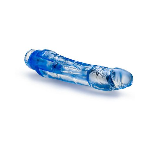 Naturally Yours Mambo Vibe Realistic 9 In. Vibrating Dildo Blue - Image 4