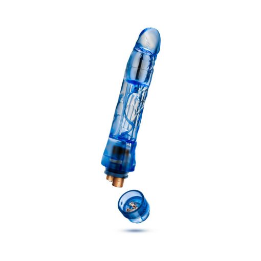 Naturally Yours Mambo Vibe Realistic 9 In. Vibrating Dildo Blue - Image 5