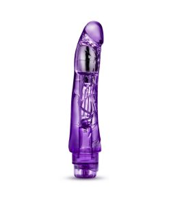 Naturally Yours Mambo Vibe Realistic 9 In. Vibrating Dildo Purple