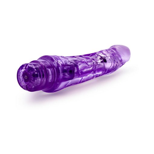 Naturally Yours Mambo Vibe Realistic 9 In. Vibrating Dildo Purple - Image 4