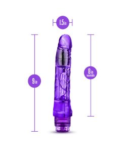 Naturally Yours Mambo Vibe Realistic 9 In. Vibrating Dildo Purple