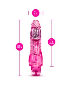 Naturally Yours Fantasy Vibe Realistic 8.5 In. Vibrating Dildo Pink