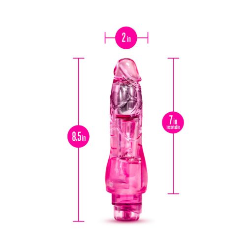 Naturally Yours Fantasy Vibe Realistic 8.5 In. Vibrating Dildo Pink - Image 7