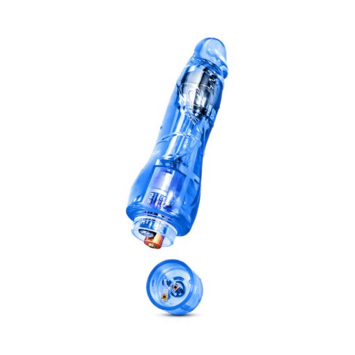 Naturally Yours Fantasy Vibe Realistic 8.5 In. Vibrating Dildo Blue - Image 4