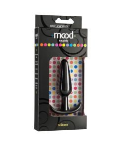 Mood - Naughty - Medium Black Silicone Butt Plug