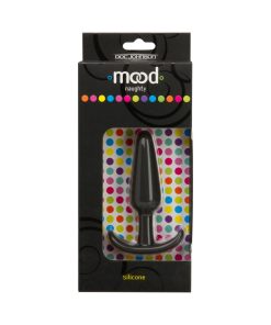 Mood - Naughty - Medium Black Silicone Butt Plug