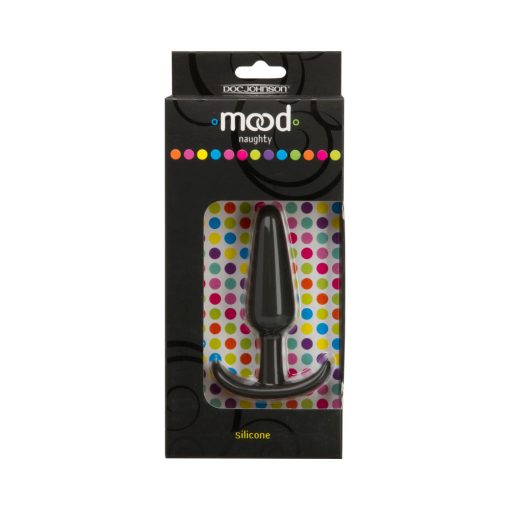 Mood - Naughty - Medium Black Silicone Butt Plug - Image 3