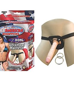 All American Whoppers 7In. Dong With Universal Harness