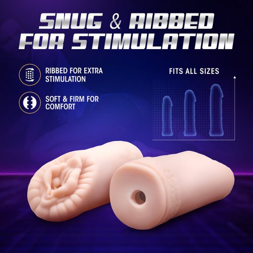 M For Men Sexy Snatch Vagina Stroker Beige - Image 10