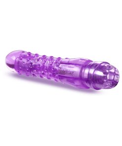 Naturally Yours Bump N' Grind Textured Slimline Vibrator Purple