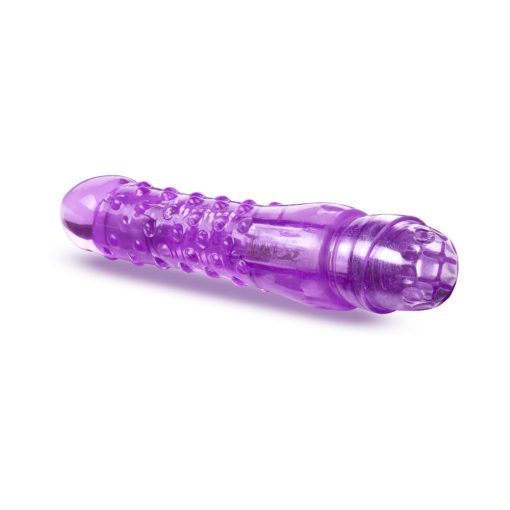 Naturally Yours Bump N' Grind Textured Slimline Vibrator Purple - Image 3
