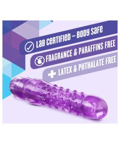 Naturally Yours Bump N' Grind Textured Slimline Vibrator Purple