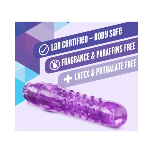 Naturally Yours Bump N' Grind Textured Slimline Vibrator Purple - Image 4