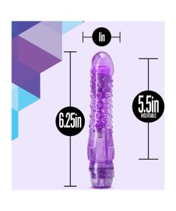 Naturally Yours Bump N' Grind Textured Slimline Vibrator Purple
