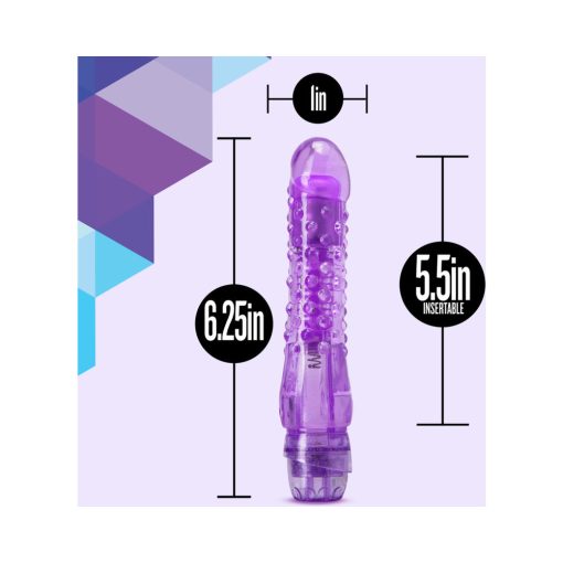 Naturally Yours Bump N' Grind Textured Slimline Vibrator Purple - Image 7