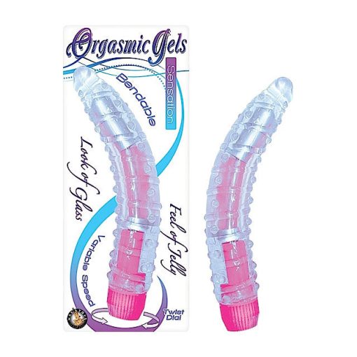 Orgasmic Gels Sensation 7In. Bendable Multispeed Vibe (Pink)