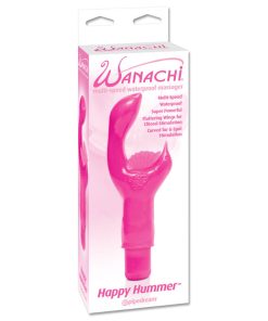 Wanachi Happy Hummer Multi-Speed Waterproof Massager Dual Stimulator Pink