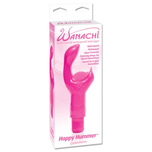 Wanachi Happy Hummer Multi-Speed Waterproof Massager Dual Stimulator Pink