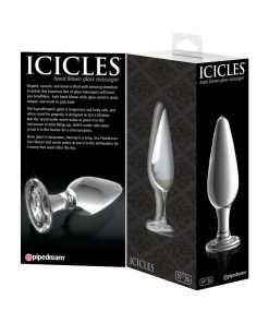 Icicles No. 26 Glass Anal Plug 4.5 In. Clear