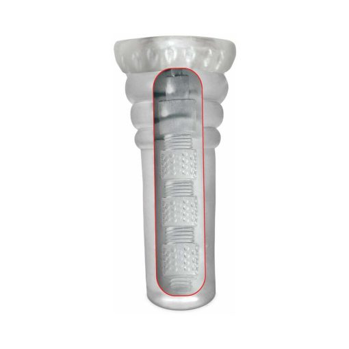 Pdx Head-Master Snatch Vaginal Stroker Clear - Image 4