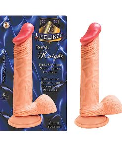 Lifelikes Royal Knight 8In. Dong With Suction Cup & Balls
