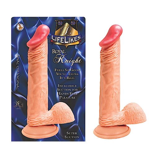 Lifelikes Royal Knight 8In. Dong With Suction Cup & Balls