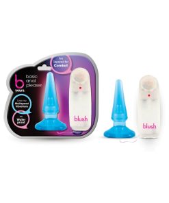 B Yours Basic Anal Pleaser Remote-Controlled Vibrating Anal Plug Blue