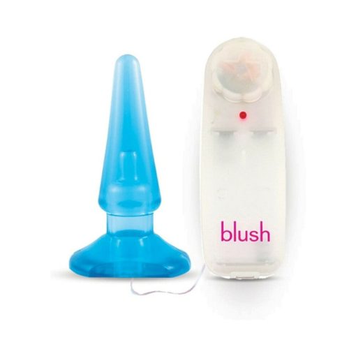B Yours Basic Anal Pleaser Remote-Controlled Vibrating Anal Plug Blue - Image 2
