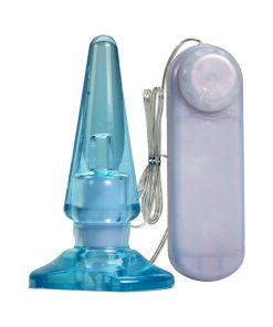 B Yours Basic Anal Pleaser Remote-Controlled Vibrating Anal Plug Blue