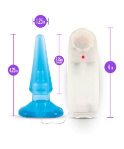 B Yours Basic Anal Pleaser Remote-Controlled Vibrating Anal Plug Blue