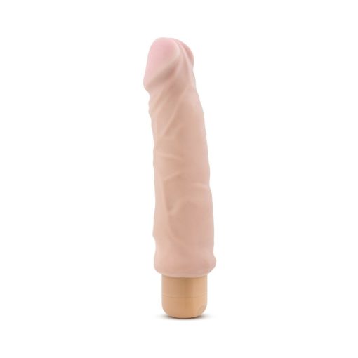 Au Naturel Home Wrecker 9.5 In. Dual Density Vibrating Dildo Beige - Image 2