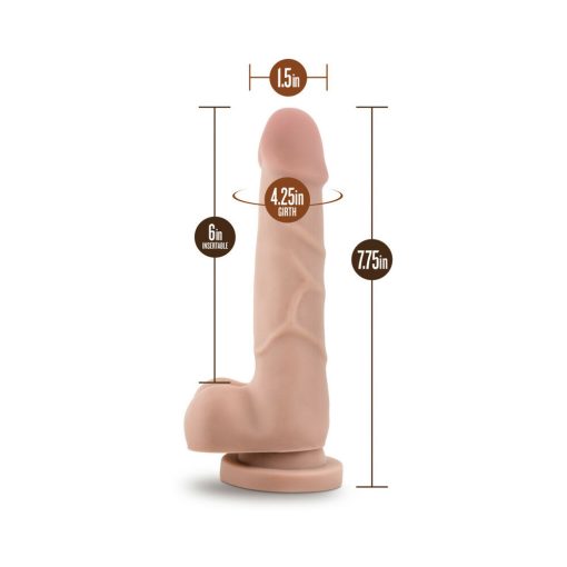 Dr. Skin Basic 7 Realistic 7.75 In. Dildo With Balls Beige - Image 8