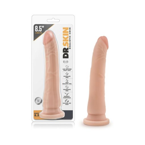 Dr. Skin Basic 8.5 Realistic 8.5 In. Dildo Beige