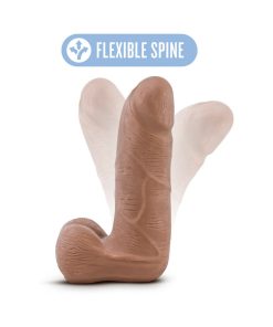 Au Naturel Carlito 5 In. Posable Dual Density Dildo With Balls Tan