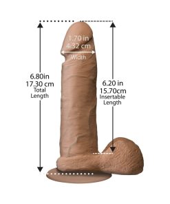 The Realistic Cock - Ur3 - 6 Inch Brown