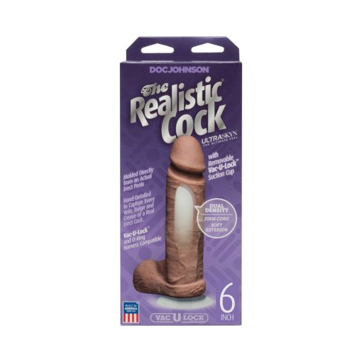 The Realistic Cock - Ur3 - 6 Inch Brown - Image 5