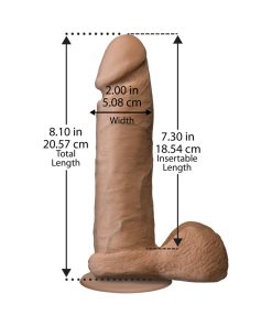 The Realistic Cock - Ur3 - 8 Inch Brown