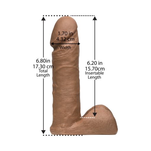 Vac-U-Lock - 6-Inch Ultraskyn Cock Brown - Image 3