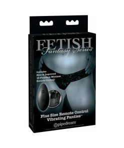 Fetish Fantasy Series Limited Edition Plus Size Remote Control Vibrating Panties Black