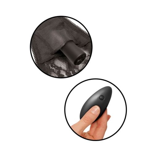 Fetish Fantasy Series Limited Edition Plus Size Remote Control Vibrating Panties Black - Image 5