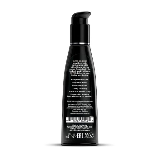 Wicked Ultra Silicone Lubricant 4 Oz. - Image 2