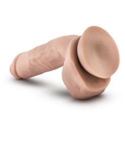 Au Naturel Anthony 8.5 In. Posable Dual Density Dildo With Balls Beige