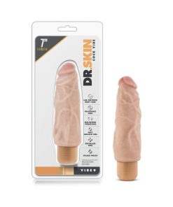Dr. Skin Vibe 9 Realistic 7.5 In. Vibrating Dildo Beige