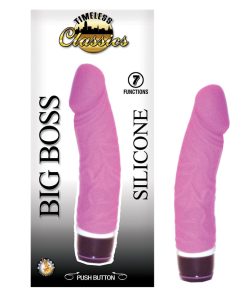 Timeless Classics Big Boss 6.5In. Multispeed Waterproof Vibe (Pink)